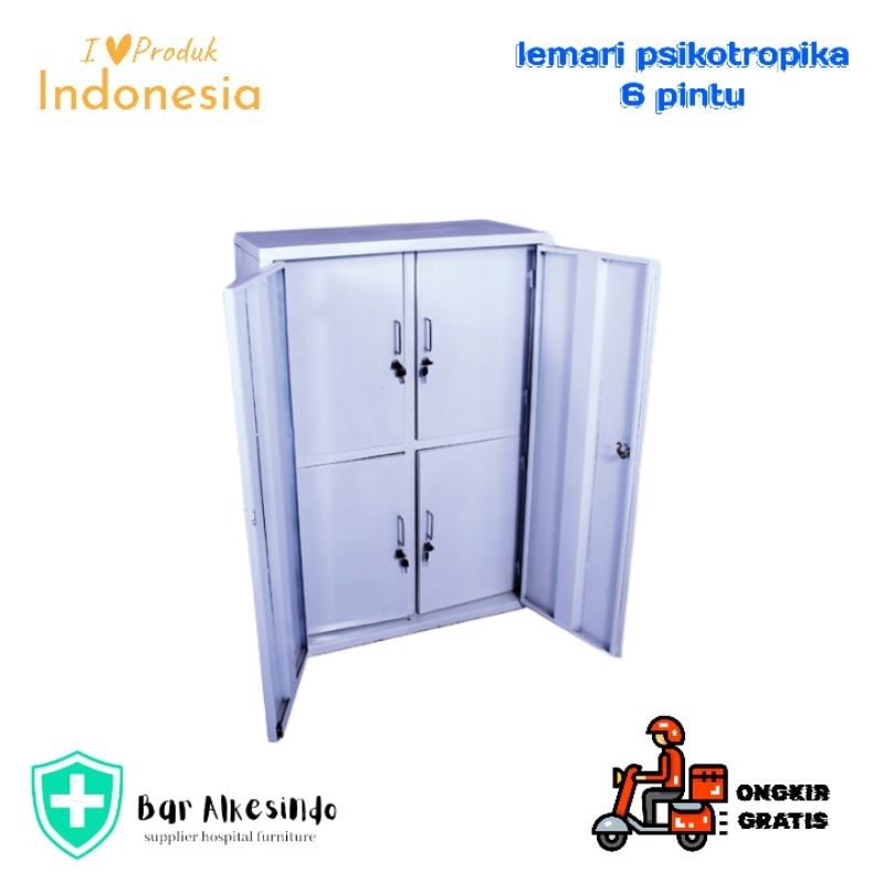 Lemari Natkotika 6 Pintu | Lemari Psikotropika 6 Pintu Besi | Lemari Narkotik Besar 6 Pintu | Lemari