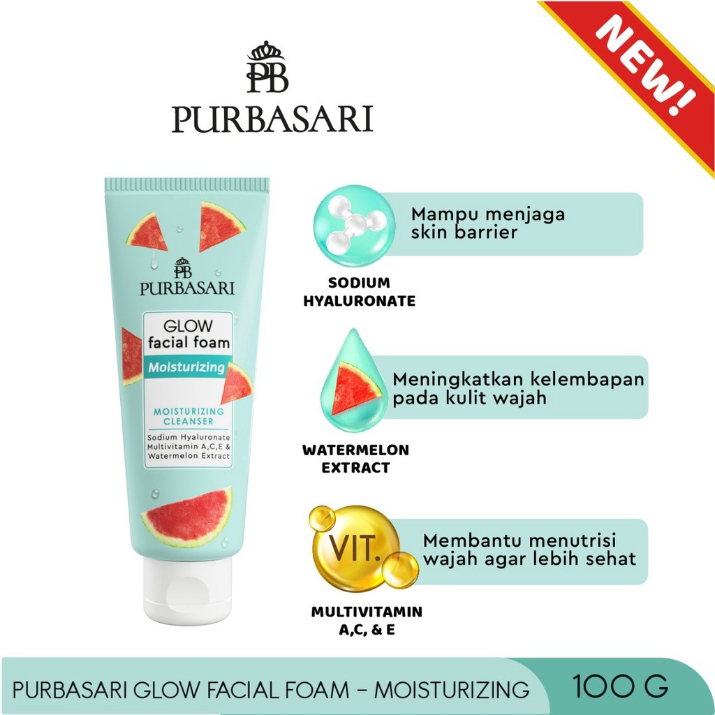 Purbasari Glow Facial Foam - 100gr