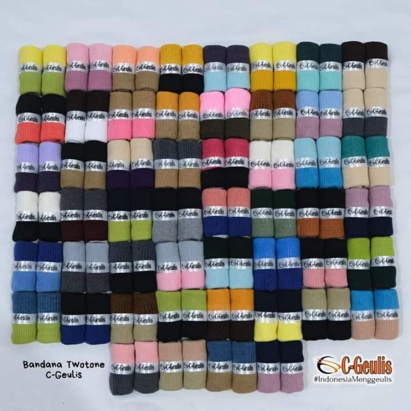 bandana two-tone dari c geulis