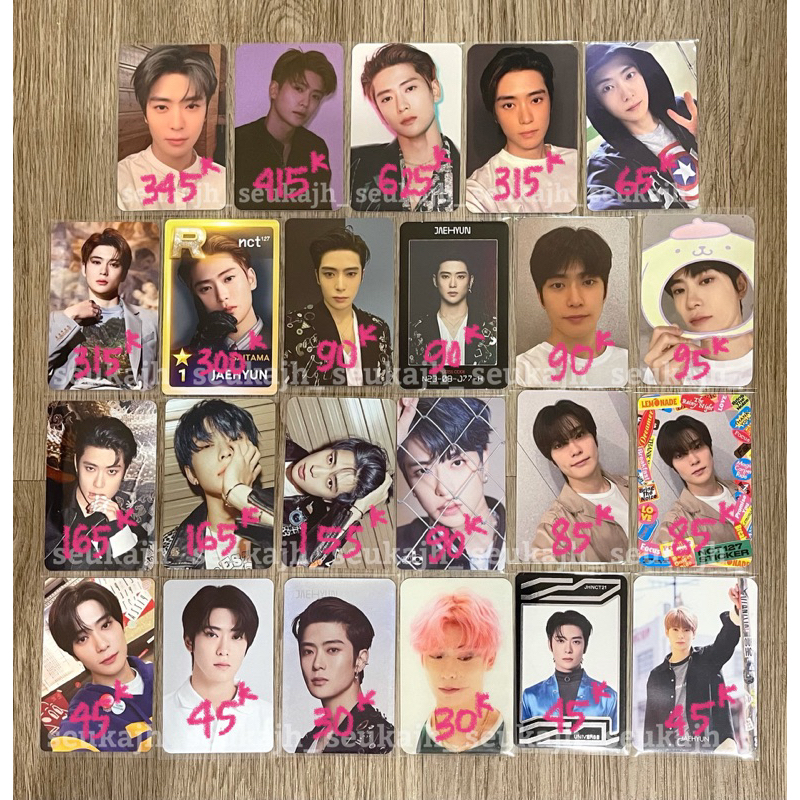 NCT 127 Jaehyun Photocard Neozone Jaejum Jumatan Regulate Binder Passwall Hoodie Awaken R Card Saita