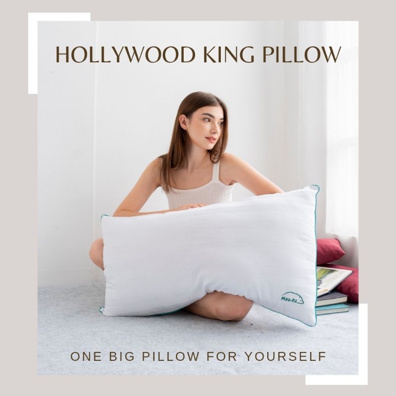 MUURU Bantal Microfiber Hollywood King 50x90cm/Bantal Panjang/Bantal Cinta Premium