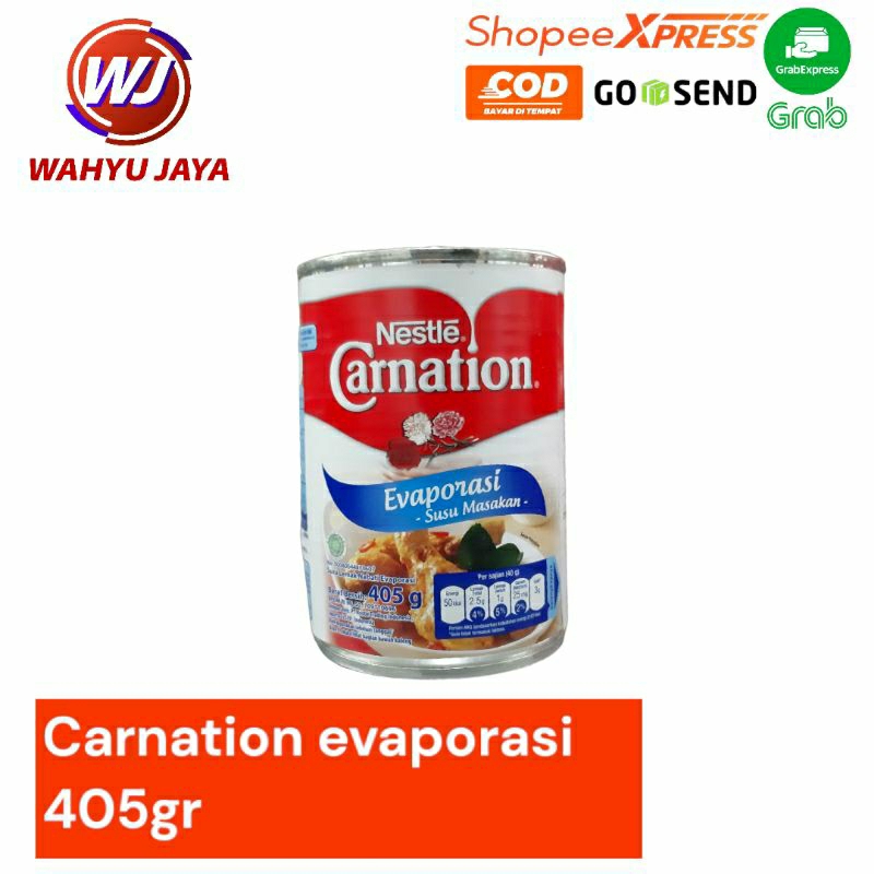 

CARNATION EVAPOTED 405 GRAM/CARNATION SUSU EVAPORASI 405GR