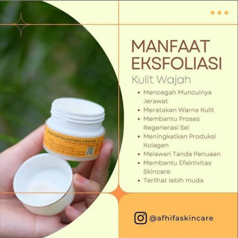 AFHIFA EXFOLIATING CREAM WAJAH | BPOM
