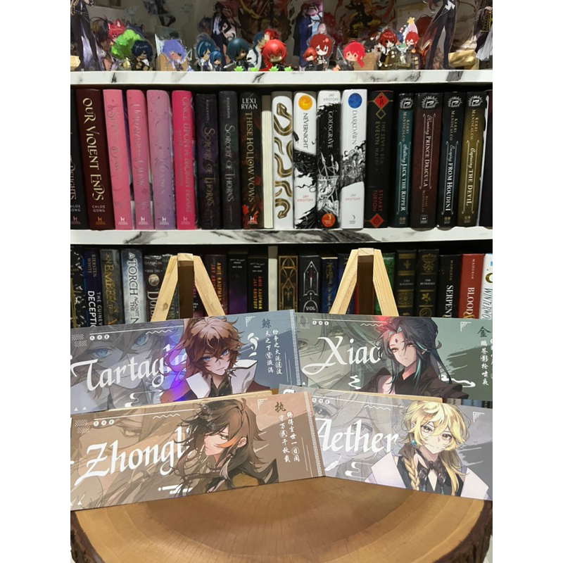 [READY STOCK] FANMERCH Genshin Impact Kazuha Albedo Zhongli Tartaglia Diluc Aether Xiao Scaramouche Fanart by [by 儿左 &amp; KI] Polaroid