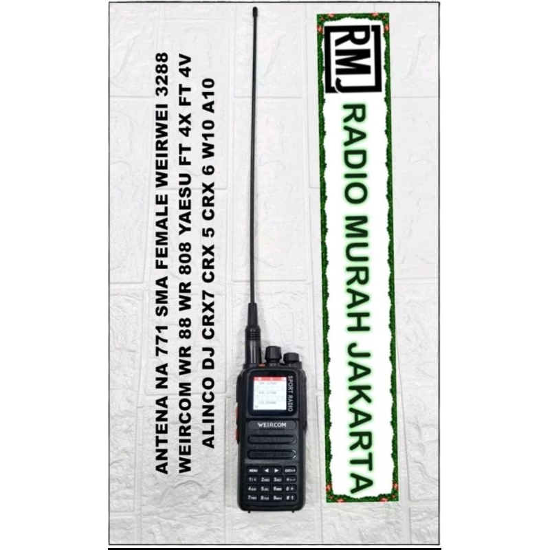 ANTENA HT WEIRCOM WR 88 WR 808 D'ANTENA RH 77B NA 771 NA771 RH77B FEMALE