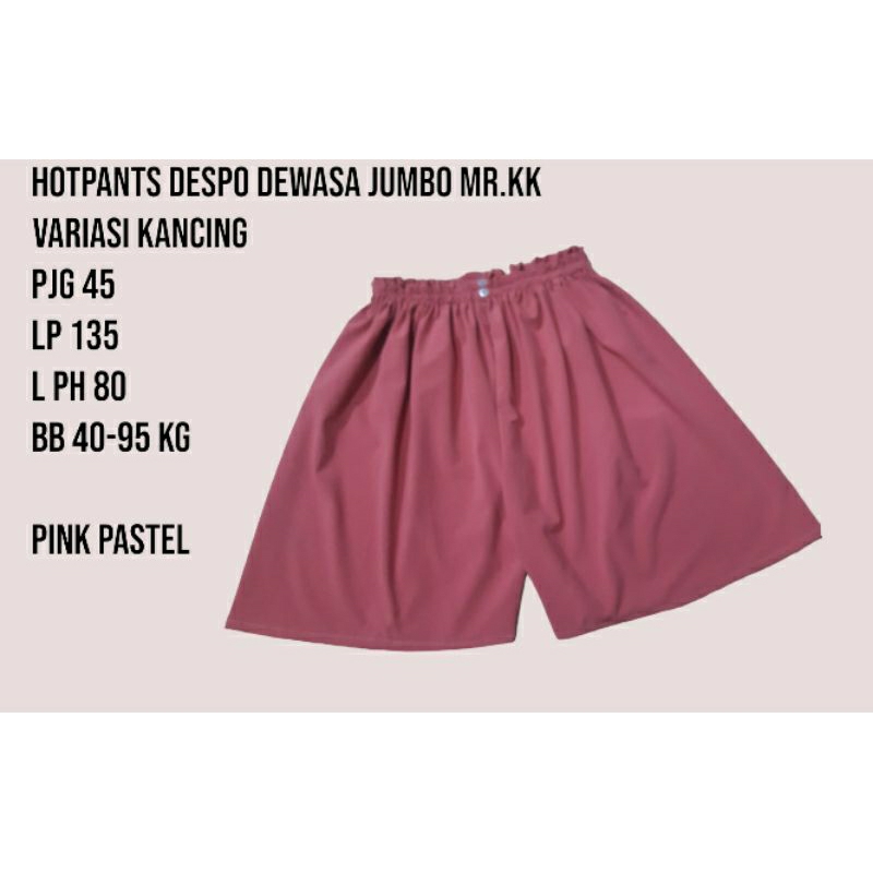 celana hot pants wanita dewasa jumbo XL polos termurah, celana gemez allsize