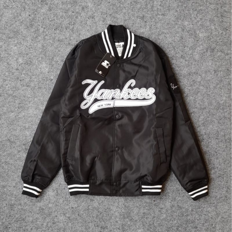 VARSITY JACKET YANKEES HEAVYWEIGHT SATIN PREMIUM VINTAGE UNISEX