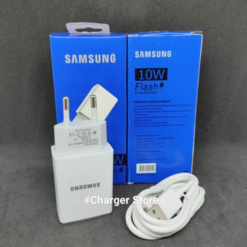 Charger Samsung 10W 2A Kabel Micro USB Flast Charging