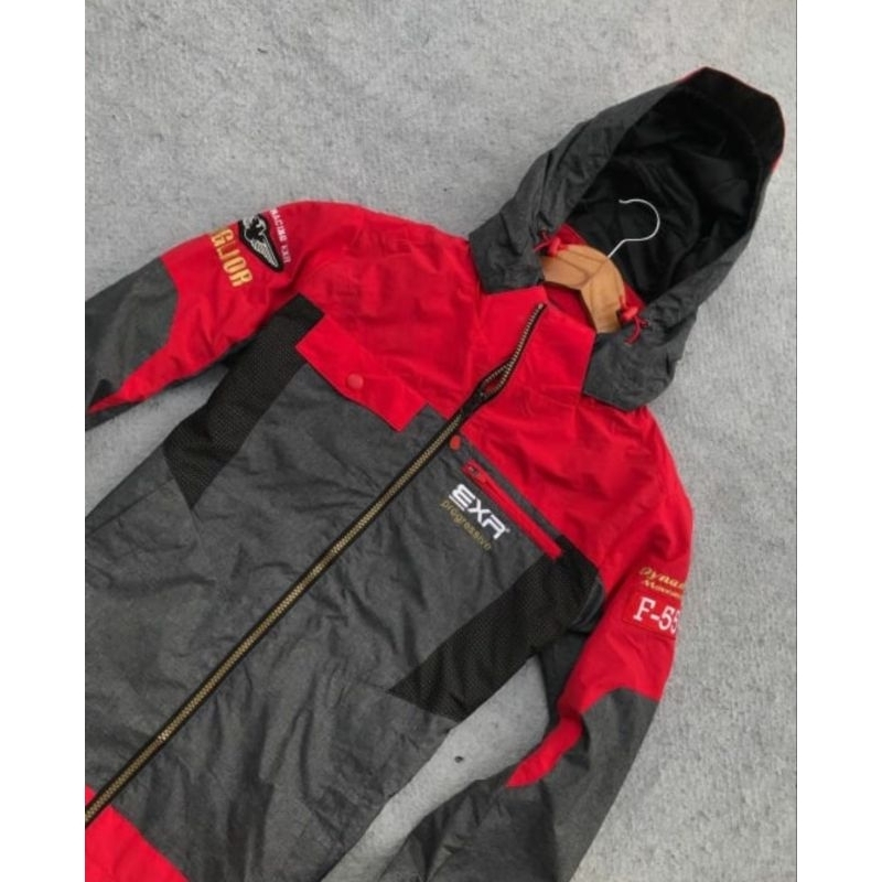jaket exr racing merah