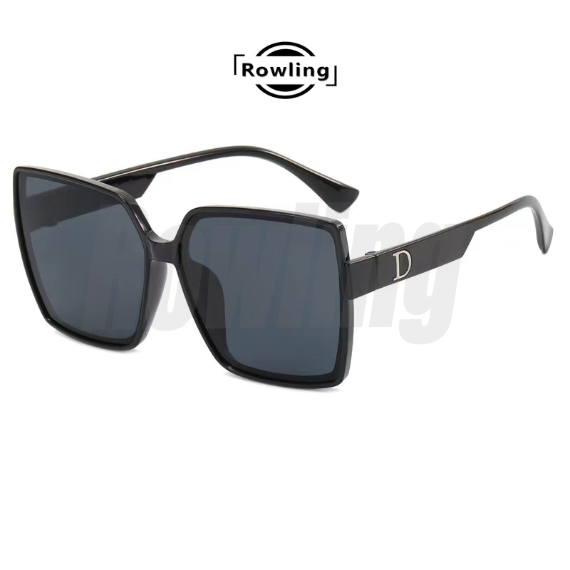 Rowling(ka-356)Sunglasses  Kacamata Hitam Titanium Kotak Wanita Sunglasses New Arrival Import Kacamata Fashion