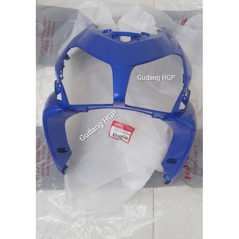 Cover Front Sporty BL M Blue Tameng Panel Depan Honda Vario 110 Karbu Minus Gores Tipis Loss Pack 64