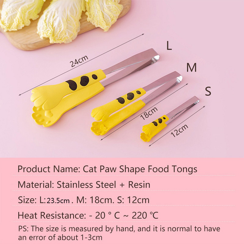 Mi.more Klip Makanan Ukuran Kecil / Besar Penjepit Bentuk Kartun Cakar Kucing Bahan Stainless Steel + Plastic Gaya Food Clip Untuk Dapur