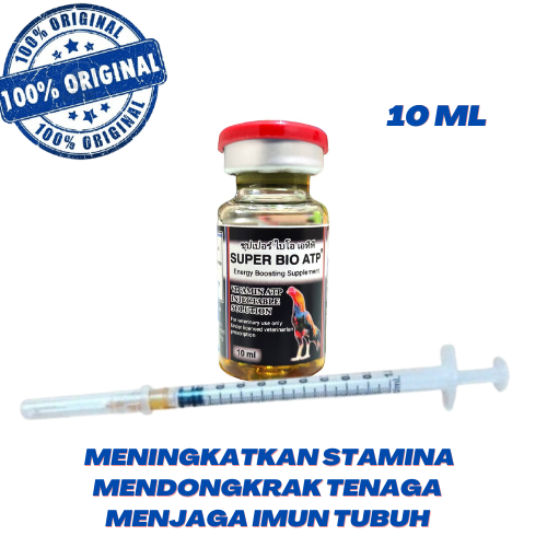 Super Bio Atp 10 ml + Spuit -  Meningkatkan Stamina Mendongkrak Tenaga Menjaga Imun