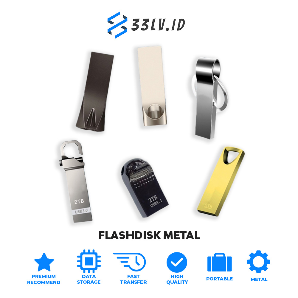 【33LV.ID】6 Model Flashdisk 2TB USB 3.1/3.0 Metal High Speed Kapasitas 2TB