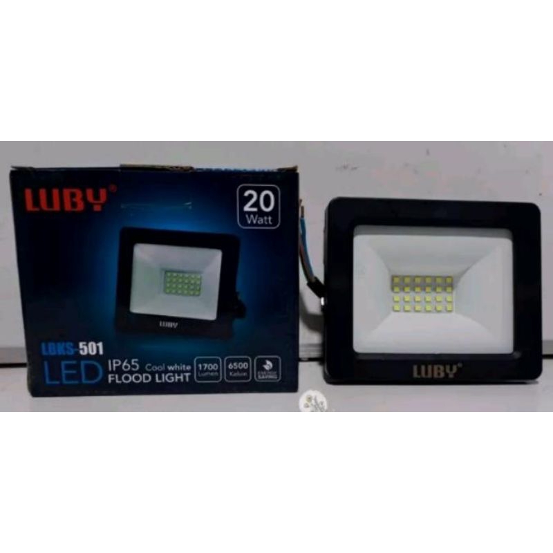 Lampu Sorot Luby 20 watt Wram white