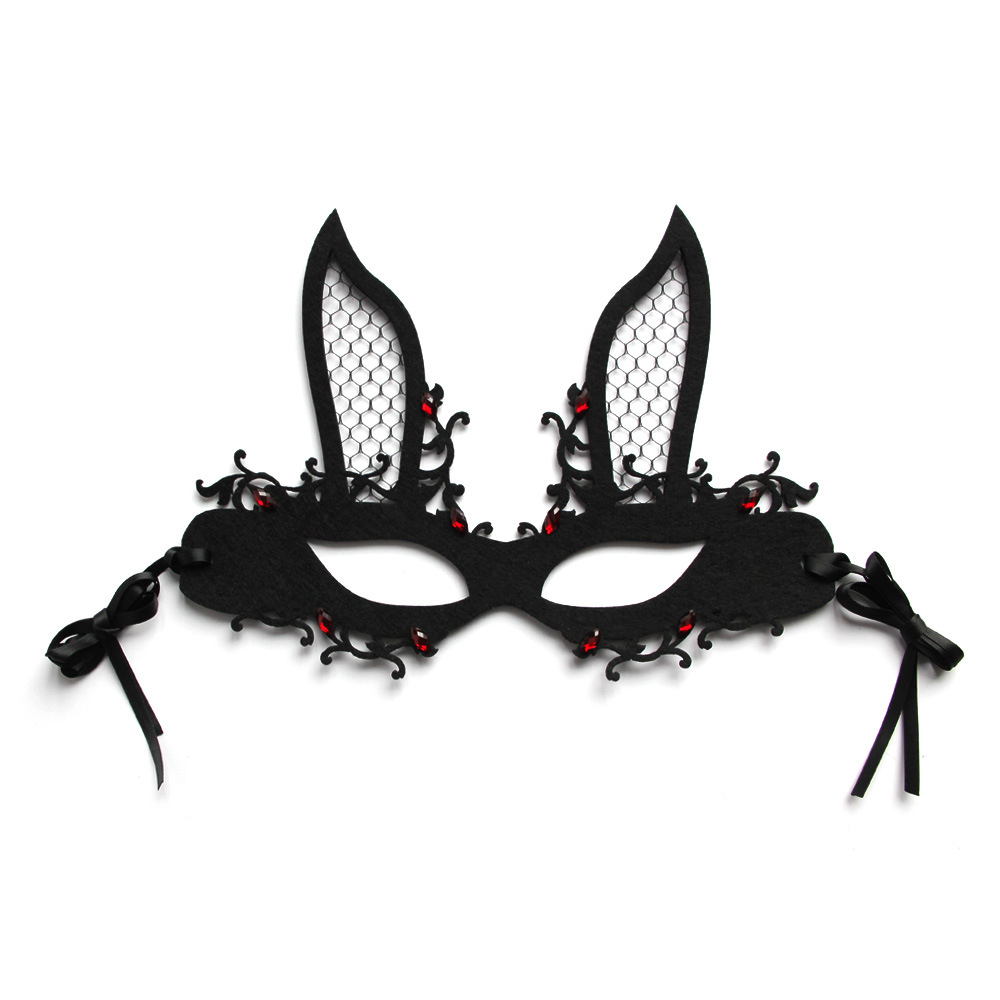 [ GOTH ] Accessories Half Face Rabbit Blindfold / Aksesoris Setengah Wajah Kelinci Penutup Mata 8034