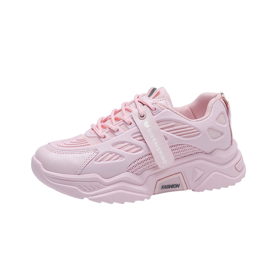 Sepatu Wanita Sneakers Gio Saverino Korea - PINK, 36