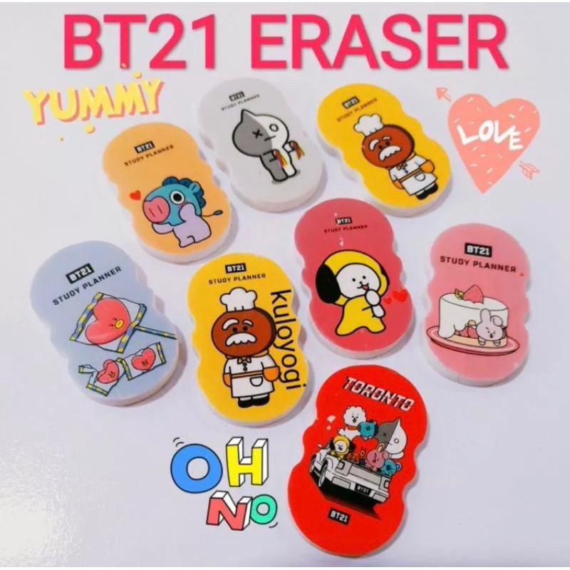 

Penghapus Pensil BT21 Lucu / Eraser BTS Fancy Murah