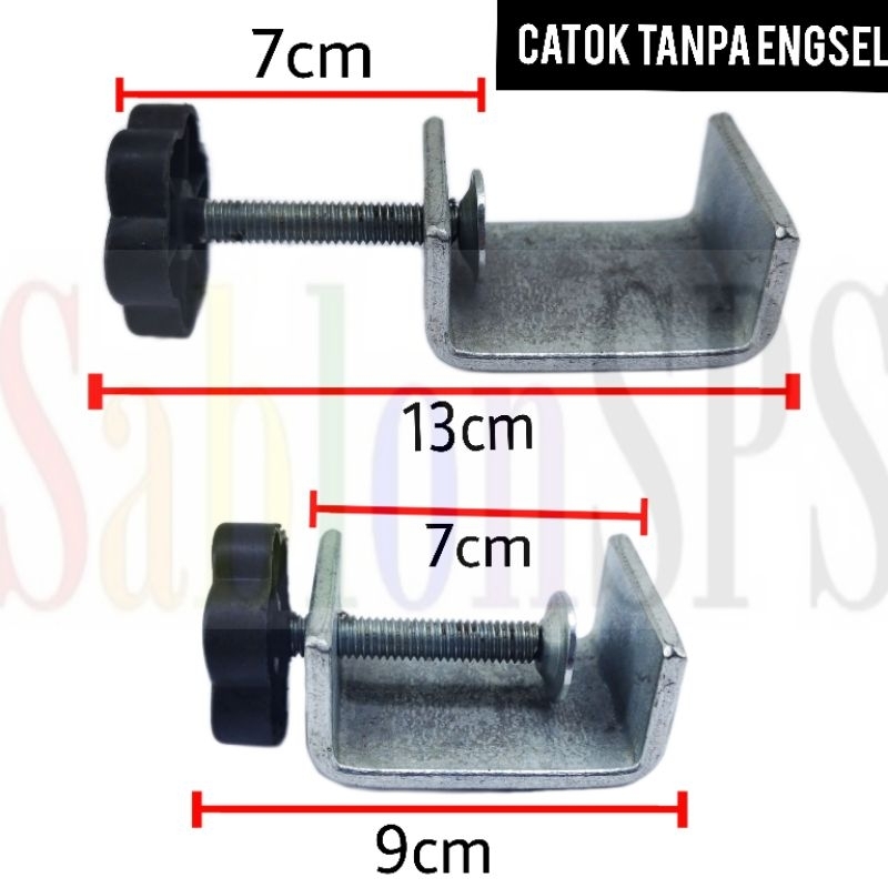 CATOK C PENJEPIT BESI TANPA ENGSEL PUTARAN KEMBANG