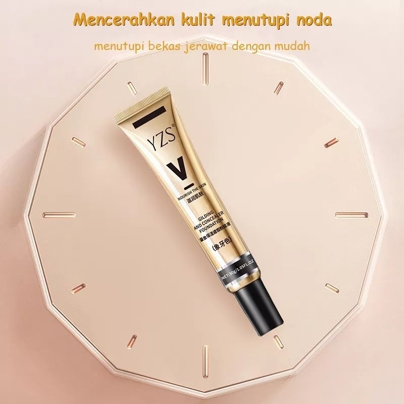 YZS Concealer Liquid Lightening Foundation Oil Control BB Cream Natural Matte Longlasting Waterproof