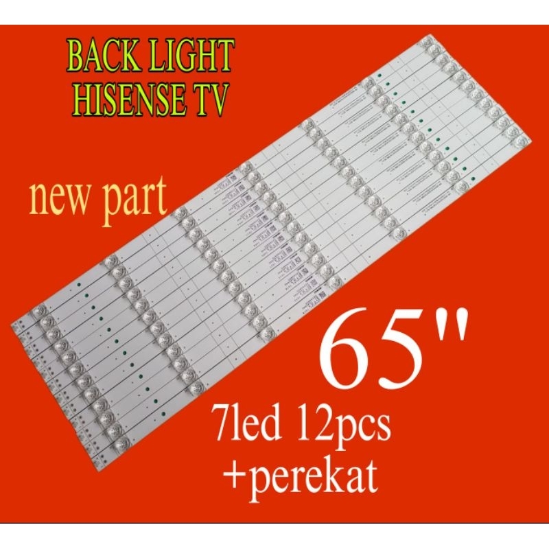 LAMPU LED BL BACKLIGHT TV HISENSE 65 65INC 7LED 7K