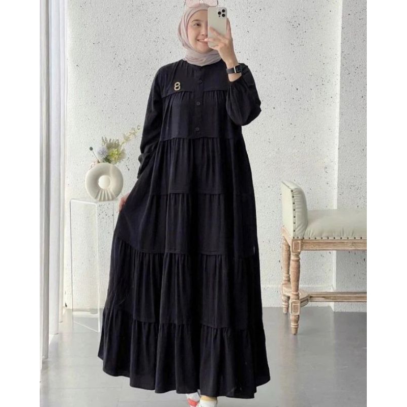 TERBARU BISA COD INARA MIDI DRESS/MIDI DRESS KOREAN/MIDI DRESS CRINKLE/MIDI DRESS KOREAN STYLE/MIDI DRESS TERBARU/TERLARIS/MIDI DRESS KEKINIAN/MIDI DRESS VIRAL/DRESS WANITA MUSLIM