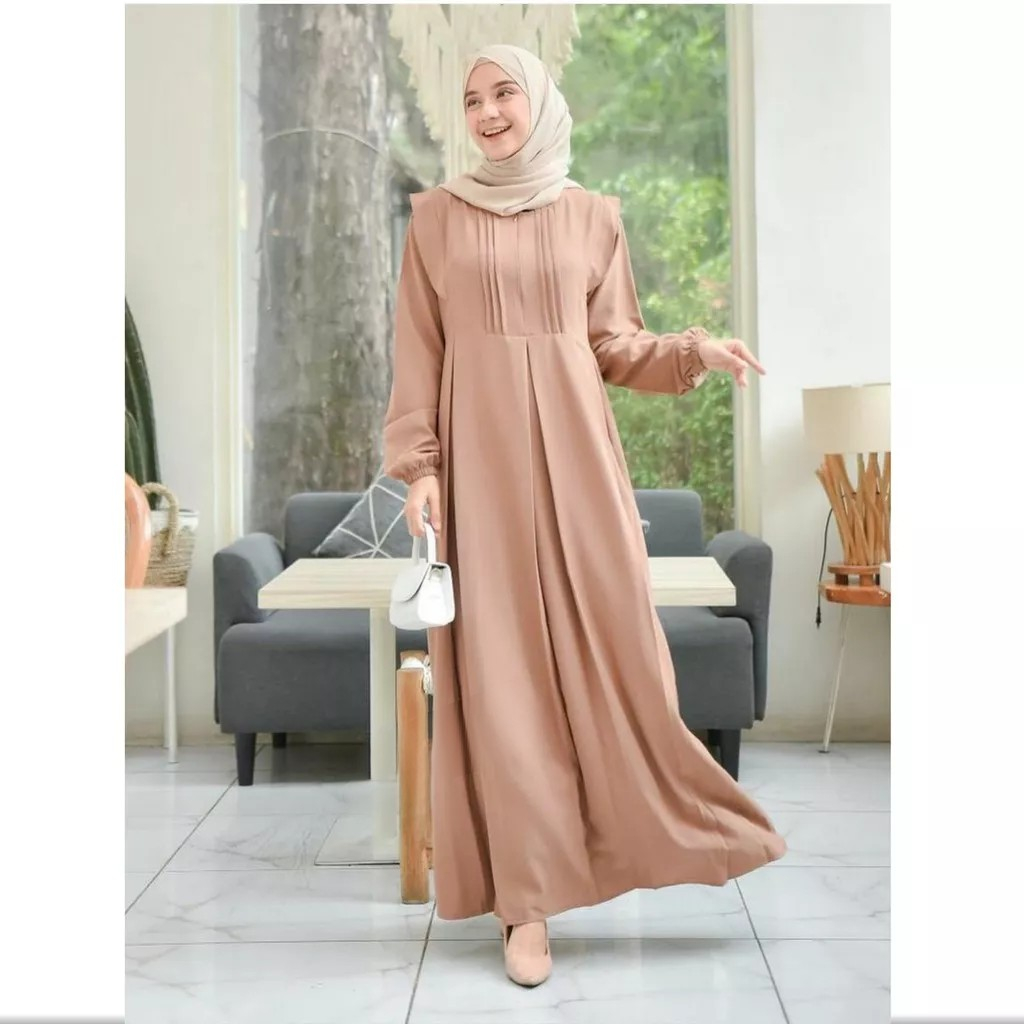 TANISHA DRESS MAXY CRINGKEL AIRFLOW / DRESS BUSUI FRIENDLY
