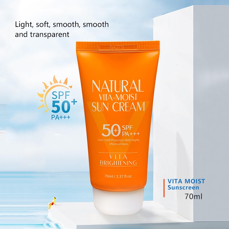 3W Clinic Sunscreen Cream 3w Clinic Intensive UV Sunblock Cream Spf 50+ Pa+++ 70ml / Vita-Moist Sunscreen /  Intensive Sunscreen / Collagen Sunscreen - Korea Original Sunscreen