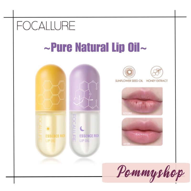 Focallure Pure Natural Lip Oil Moisturized Repaired Day &amp; Night