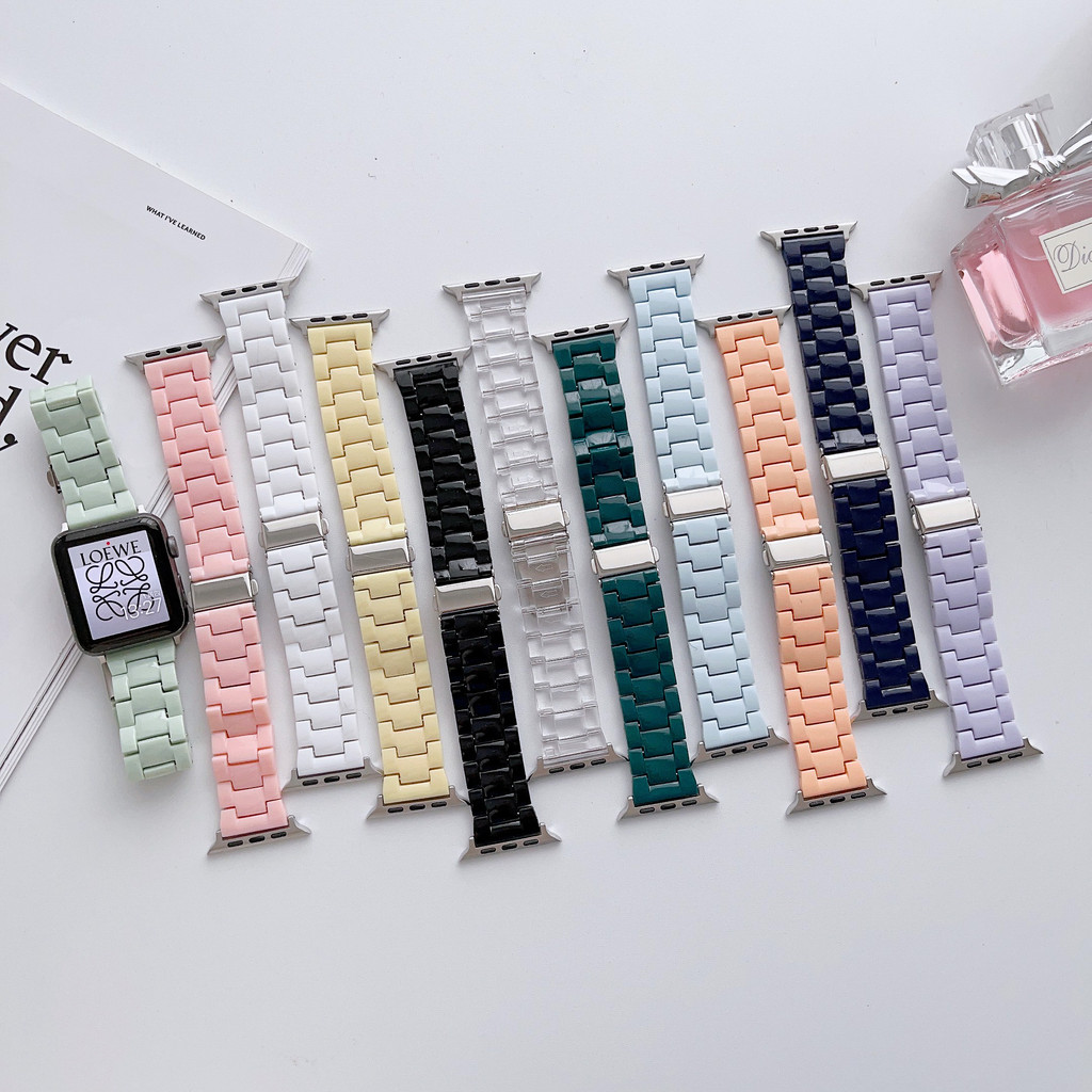 Strap Apple Watch  Acrylic 41 40 38 mm Untuk iWatch  49 45 44 42mm Tali pengganti