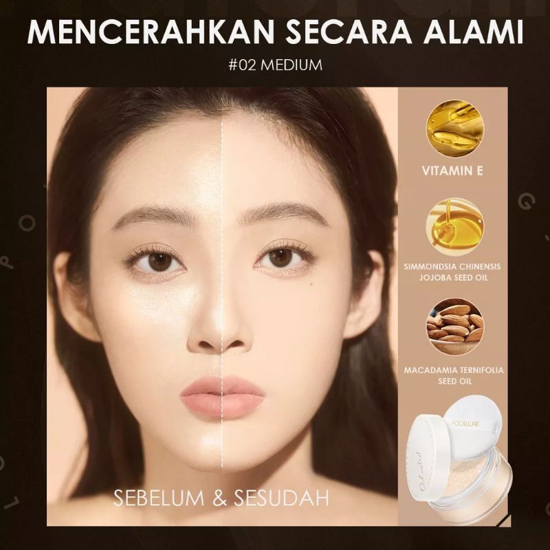 Focallure Perfect Base Oil Control Loose Powder Silky Smooth Setting Powder