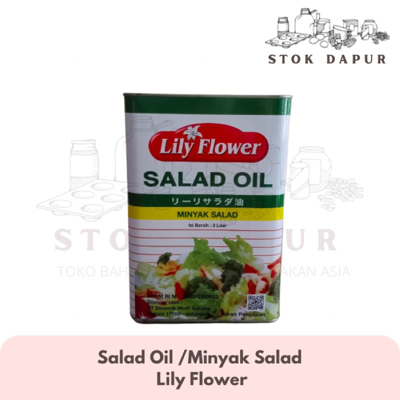 

Lily Flower salad oil / minyak salad 3 liter