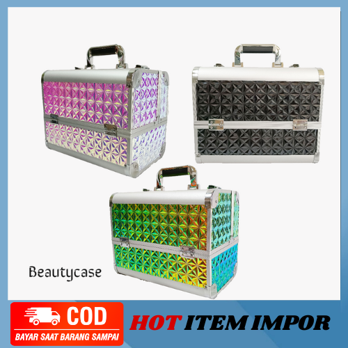 Kotak kosmetik Murah /Box Kosmetik /Make up Box /Beauty case 32 cm x 21 cm x 25.5 cm MB-B107