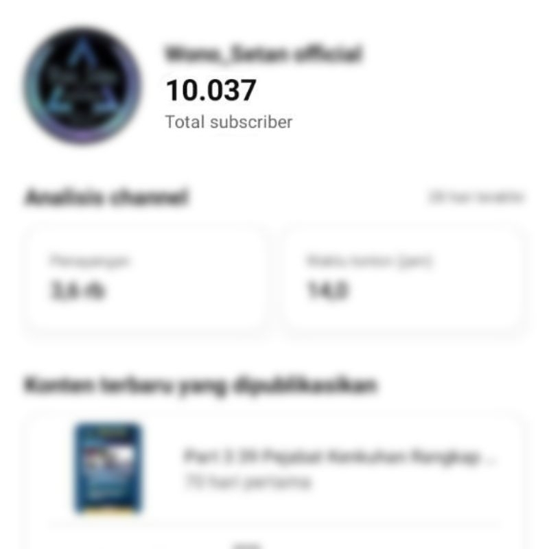 AKUN YOUTUBE 10.000 Subscriber (Random) Akun Tahun 2012