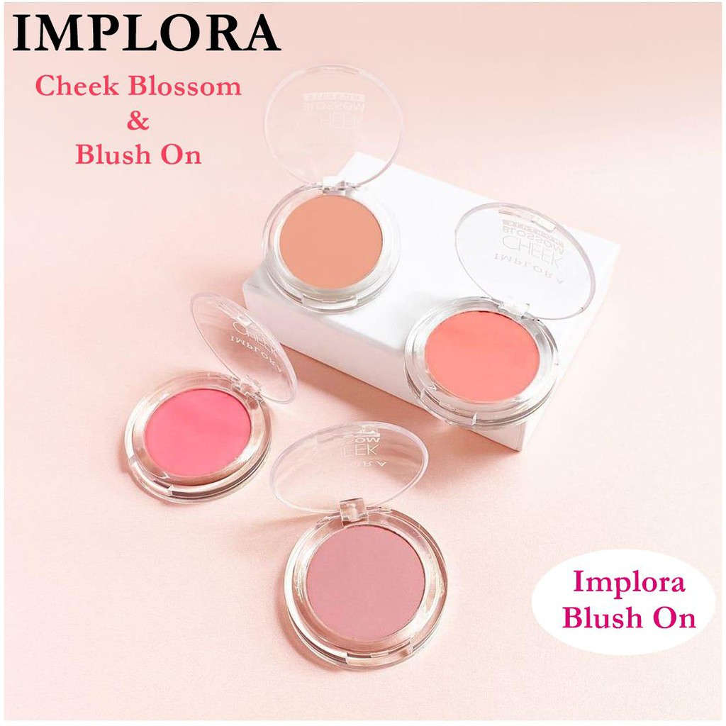 QEILA - Implora Cheek Blossom Blush On | Perona Wajah Blush on Implora