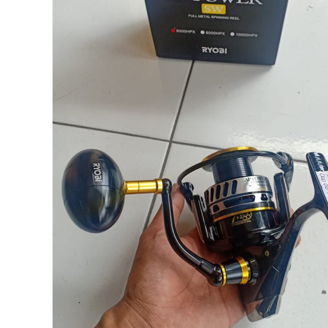Reel Spinning Ryobi Ap Power SW 6000 8000 Salt Water Series