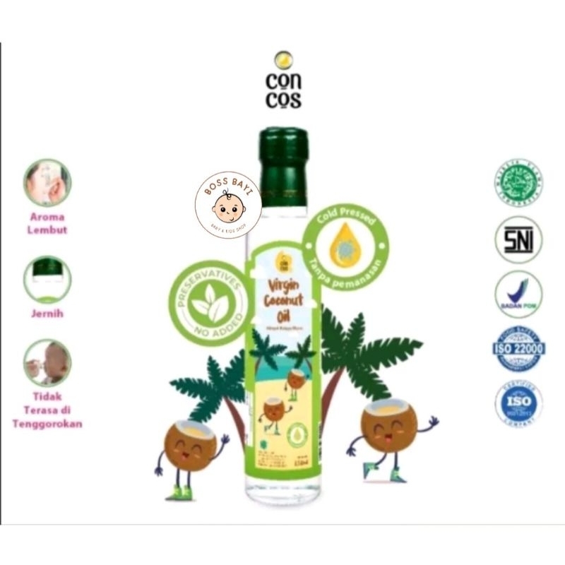 CONCOS - Virgin Coconut Oil Kids / Minyak Kelapa Murni 100ml -250ml