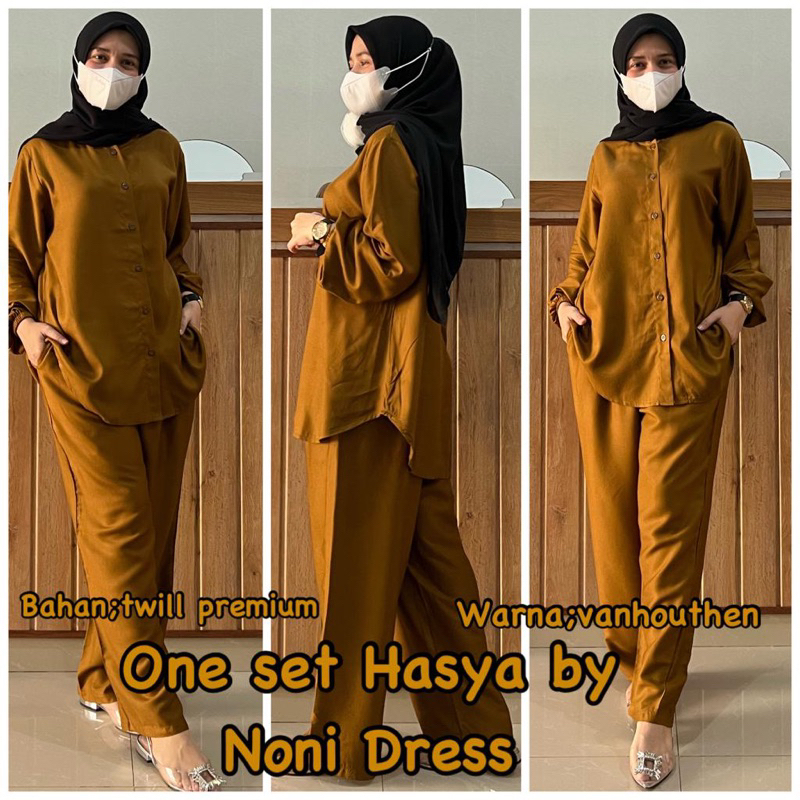 Daster Arab Noni HASYA One Set Twill Premium