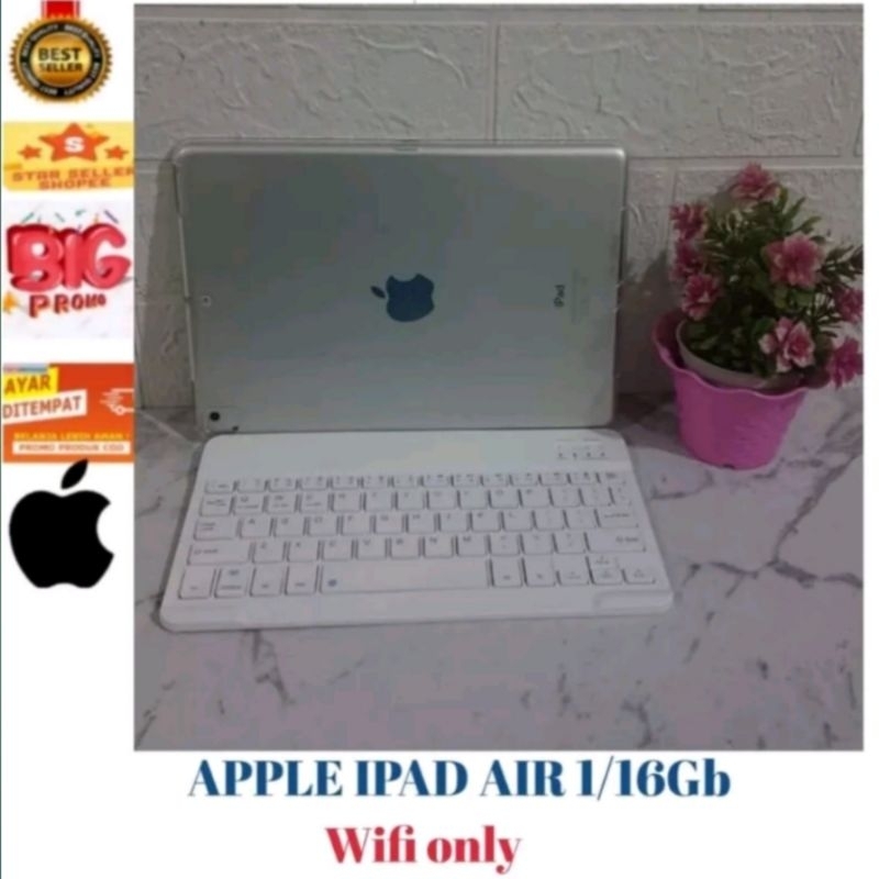 IPAD AIR 1/16GB | WI-FI ONLY | MINUS KAMERA BELAKANG OFF | BONUS BERLIMPAH