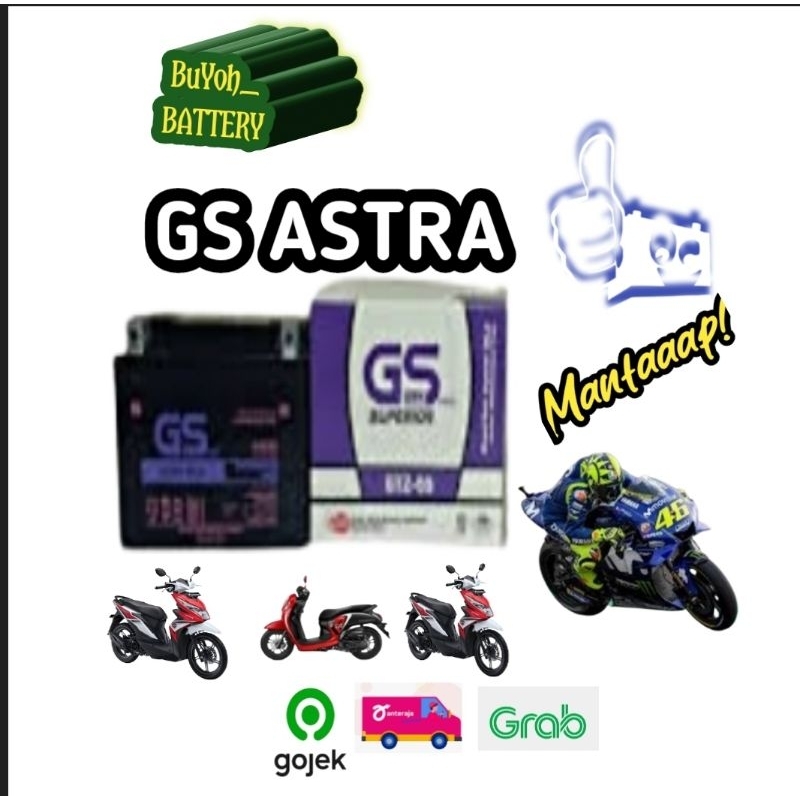 aki motor gs gm5z-3b gt6a mf astra kering mio sporty jupiter mx original