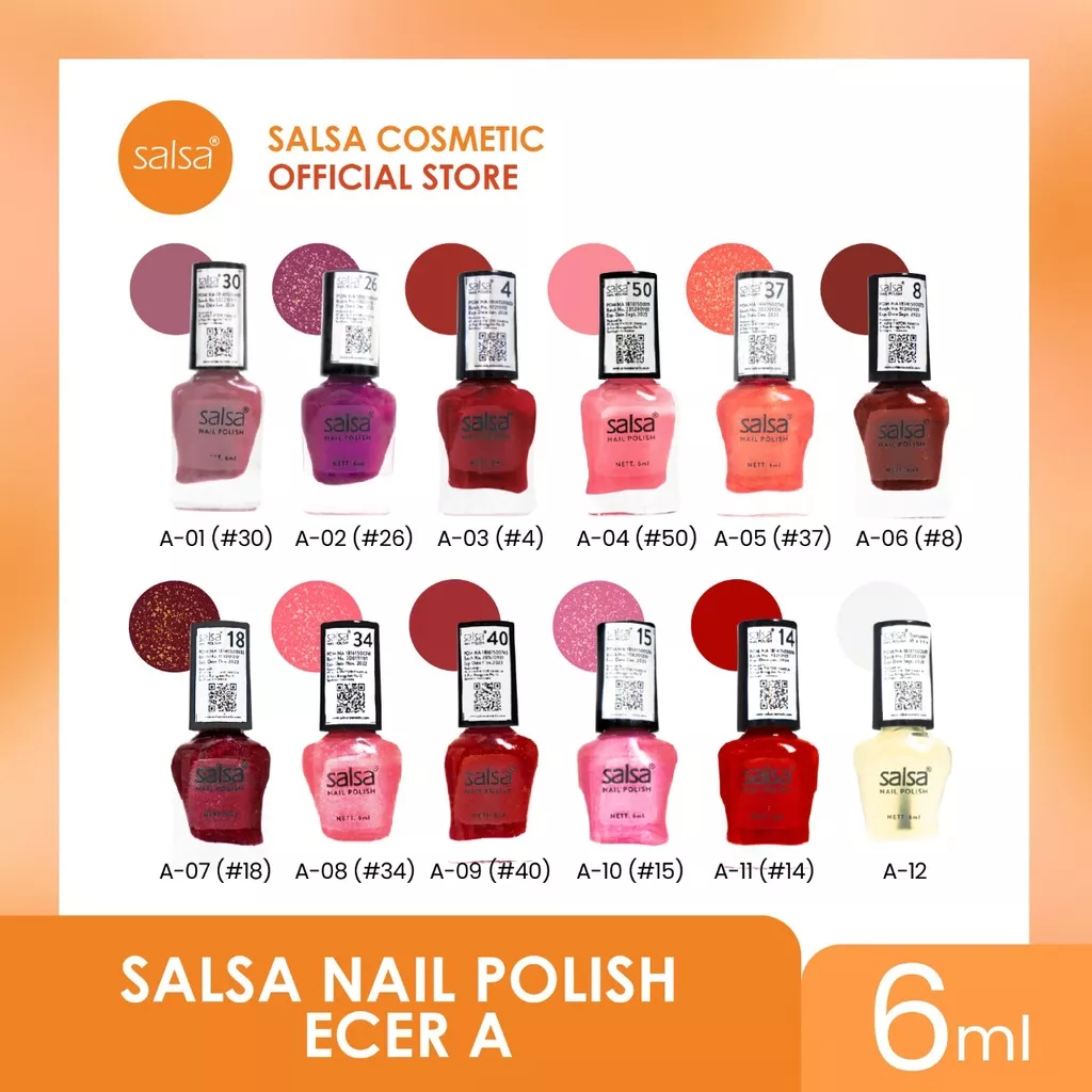 SALSA Kutek Nail Polish Set A - Kutek Tahan Lama