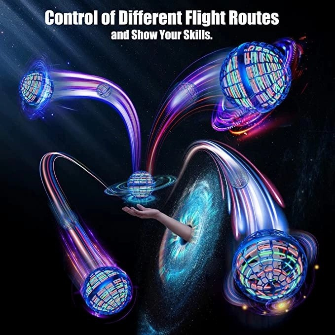 MC Bola Terbang LED Mainan Anak / Mainan Anak Bola Terbang / Flying UFO Ball / Mainan Drone Ajaib Magic Ball Drone / Flying Spinner Drone