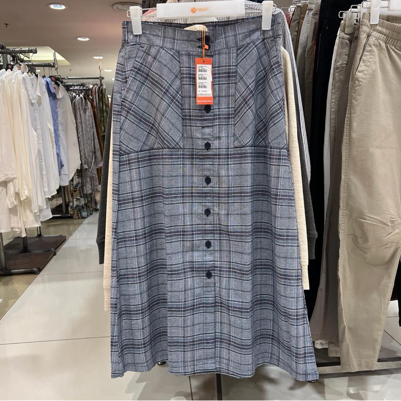 TRISET Rok Span Midi Wanita A Line S - XL