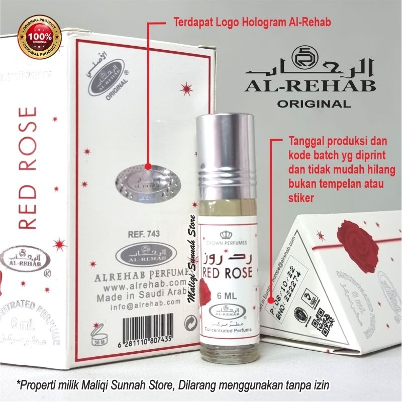 Al Rehab Parfum 6ml Original Saudi