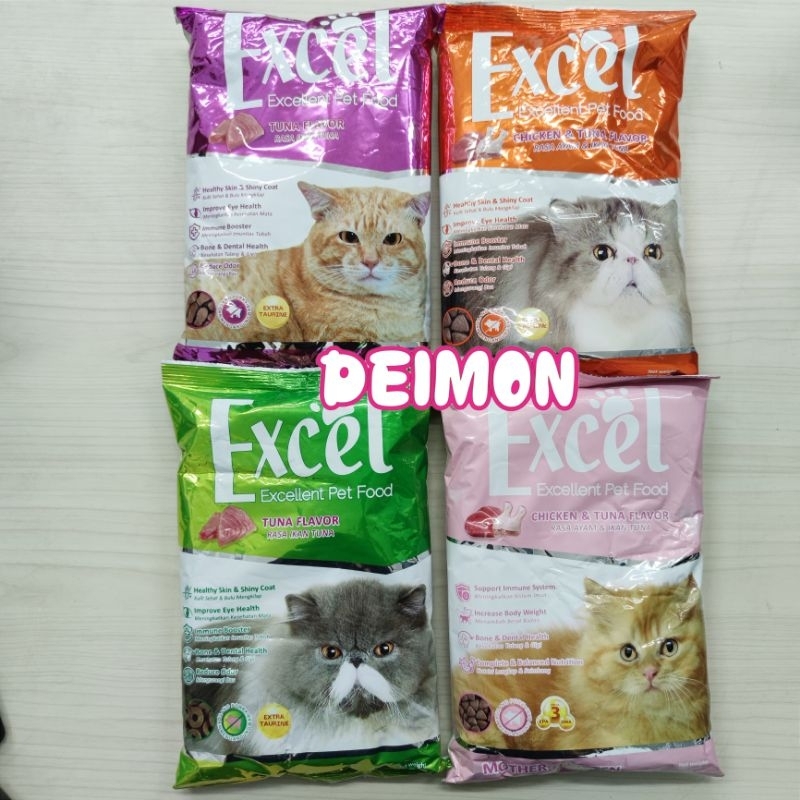 Excel Tuna Cat Food adult &amp; kitten 500gr Makanan Kucing Excel