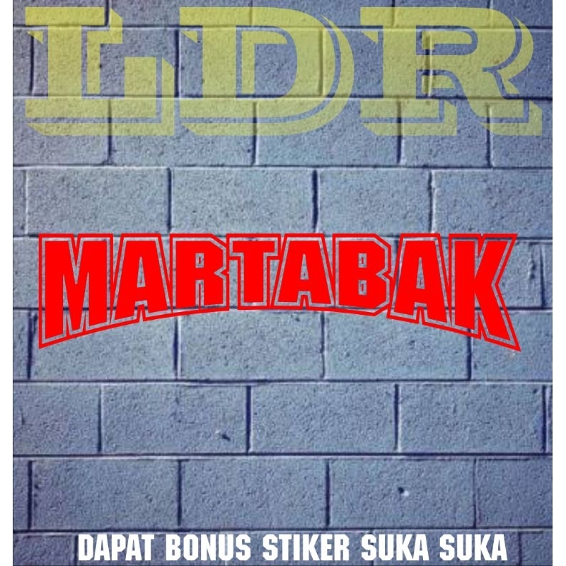 stiker cutting martabak