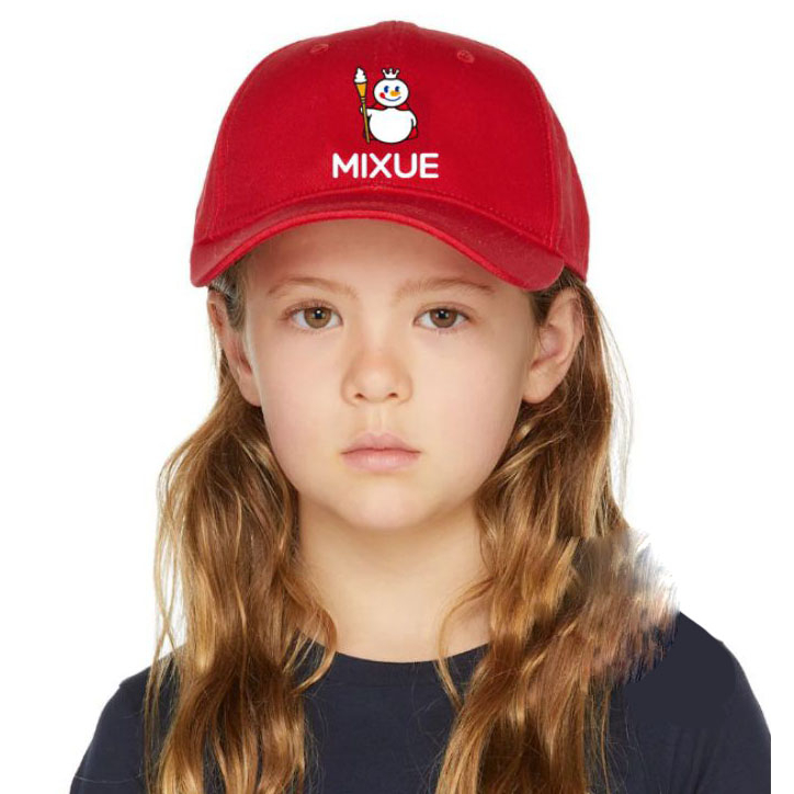 TOPI ANAK BORDIR MIXUE BAHAN TWILL