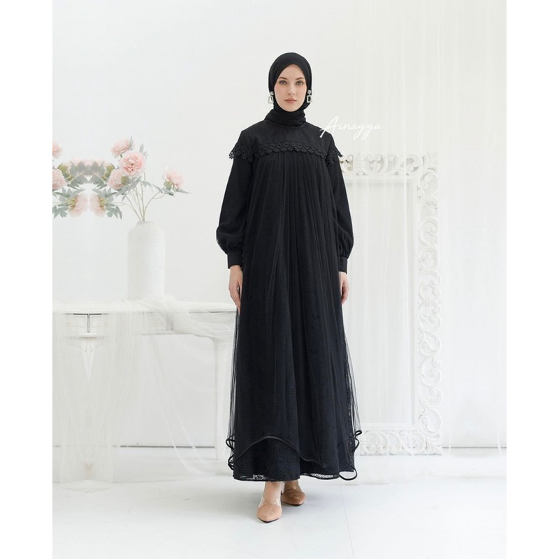 PRELOVED LUBNA DRESS BY AINAYYA.OD JAVINA HIKMAT KALEELA.ID GAMISS MURAH BAJU MURAH GAMIS MUSLIMAH G