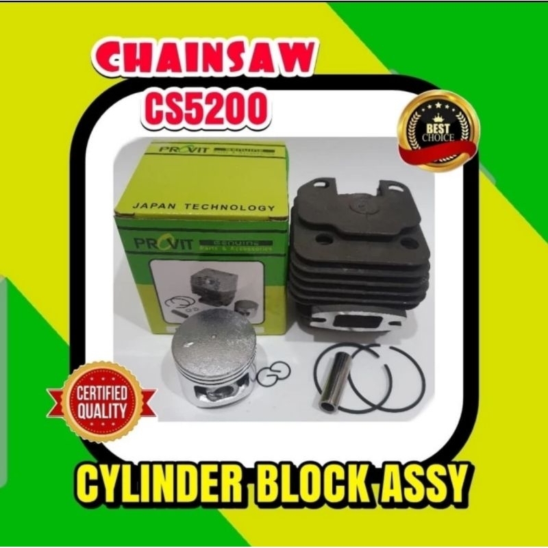 CS5200 Cylinder block + Piston 45mm