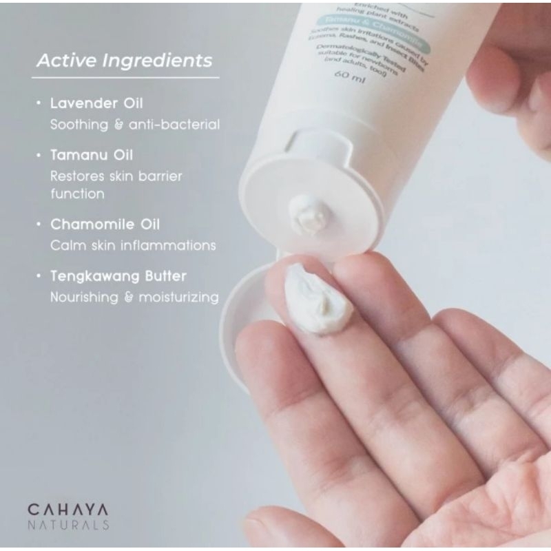 Cahaya Naturals Calming Balm (Eczema &amp; Rash Cream) - Krim Ruam Bayi